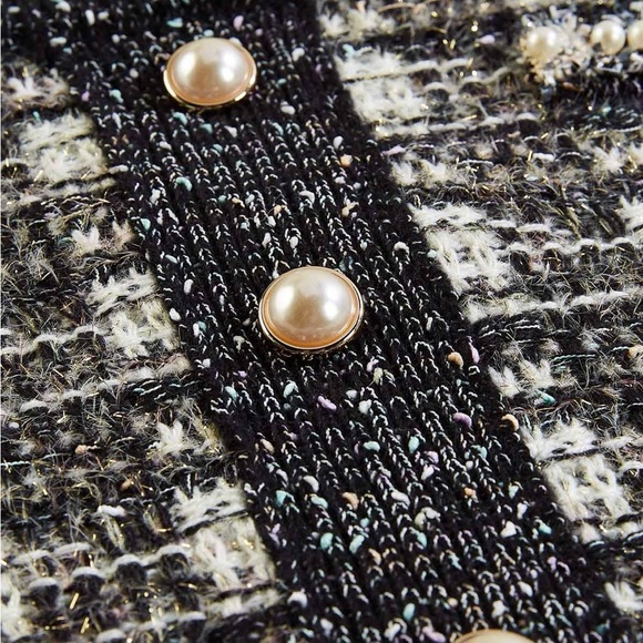 caché pearl trim tweed skirt - Picture 3 of 4